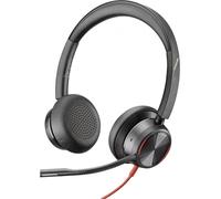 POLY Blackwire 8225 Stereo Microsoft Teams Certified USB-C Headset +USB-C/A Adapter Alámbrico Diadema Oficina/Centro de llamadas USB Tipo C Negro