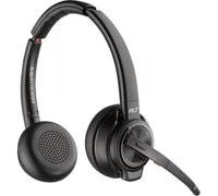 Auriculares Poly inalámbricos DECT Bluetooth con cancelación activa de ruido y micrófono negro