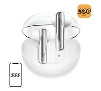 Auriculares QCY AilyBuds Clear T32 inalámbricos Bluetooth 5.3 con Cancelación de Ruido y carga rápida blancos