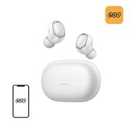Auriculares QCY MeloBuds A30 inalámbricos Bluetooth 6.0 con ANC, micrófono y resistencia IPX5 blancos