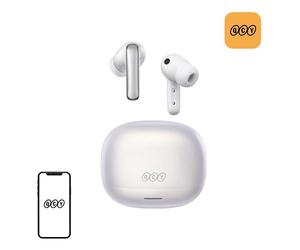 Auriculares QCY MeloBuds N65 inalámbricos Bluetooth 6.0 con ANC, IPX5 y 50 h batería, blancos