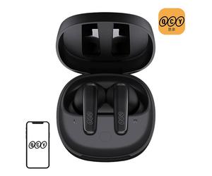 Auriculares QCY T13x inalámbricos Bluetooth 5.3 con micrófonos y carga rápida negros