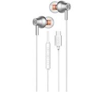 Auriculares Qubo AU-300C con cable USB-C Micrófono Control de Volumen Blancos