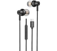 Auriculares Qubo AU-300C con cable USB-C Micrófono y control de volumen Negros
