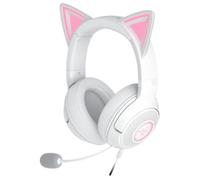 Auriculares Razer Kraken Kitty V2 con cable USB, sonido 7.1 virtual, micrófono plegable y RGB blanco