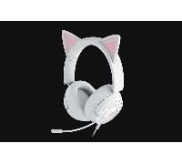 Razer Kraken Kitty V3 X - Auriculares Kitty con Cable para Juegos - Orejas de Gatito icónicas - Peso Ligero de 270 g - Micrófono cardioide hiperclaro - Diafragmas de 40mm - Conector de 3,5mm | Blanco