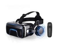 Auriculares Realidad Virtual con Controlador, Auriculares Realidad Virtual, Visor Realidad Virtual 3D para Ver PelíCulas Y Videojuegos, Compatible con Smartphones 4,7-6 Pulgadas,Black