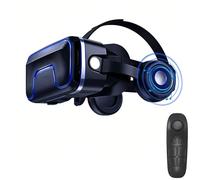 Auriculares Realidad Virtual para TeléFono, con Campo VisióN 110°, Correa Ajustable para Cabeza Y Compatibles con Pantallas 4,7-6”para TeléFonos Y Android para PelíCulas Y Juegos 3D,Black