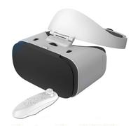 Auriculares Realidad Virtual para TeléFono con Mando, Gafas 3D VR Compatibles con Pantallas 4,7-7,0 Pulgadas, Distancia Interpupilar Ajustable para Ver PelíCulas Y Videojuegos,Y1 White Handle