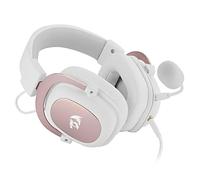 Auriculares Redragon H510WR Zeus-X RGB con cable USB, sonido 7.1, micrófono con cancelación de ruido, RGB, blancos