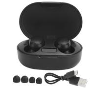 Auriculares resistentes al agua y al sudor, diseño ergonómico con cancelación de ruido CVC pasiva, micrófono incorporado y avisos de voz, control