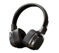 Auriculares retro - Auriculares inalámbricos sobre la oreja con graves pesados | Más de 70 horas de reproducción, auriculares plegables | Estéreo de alta fidelidad con micrófono para viajes, trabajo y