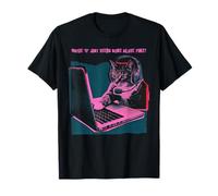Auriculares Retro Cat Gamer Needs Alone Time para portátil Camiseta
