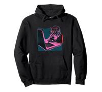Auriculares Retro Cat Gamer para portátil Feline Sudadera con Capucha