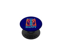 Auriculares Retro con Guitarra Music Makes Me Happy para Amantes de la música PopSockets PopGrip Adhesivo