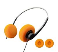 Auriculares retro nostálgicos, Lightweight MP3 Headphones, Y2k Personality Retro Headset Fashion Style Headset, CD Photo Props Wired Earphone Vintage Gifts for Men Women, 3.5mm Wired (Orange 1set)