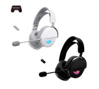 Auriculares ASUS ROG Pelta inalámbricos y con cable Bluetooth Gaming con retroiluminación multicolor blancos