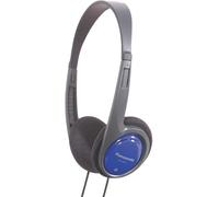 Panasonic RP-HT010E-A Blue - Auriculares (Circumaural, Diadema, 16-22000 Hz, Alámbrico, 1.2m, Negro, Azul) (Versión Importada)
