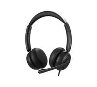 Auriculares Sandberg 3in1 Office Headset Pro ENC con cable USB-A/USB-C/Jack, cancelación de ruido, para oficina y call center, negros