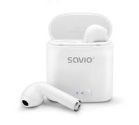 Auriculares Savio inalámbricos Bluetooth 5.0 con micrófono y base de carga