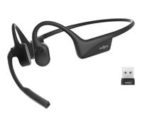 Auriculares Shokz OpenComm2 UC inalámbricos Bluetooth con cancelación de ruido y micrófono negro