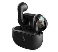 Skullcandy Rail Auriculares In-Ear Inalámbricos, 42 h de Autonomía, Skull-iQ, con Alexa Habilitada, Micrófono, Compatibles con iPhone Android y Dispositivos Bluetooth - Negro