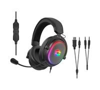 Auriculares SPEEDLINK CONUX RGB con cable USB y jack para gaming con retroiluminación multicolor negros