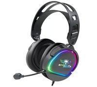 Auriculares Spirit of Gamer Pro H6 con cable jack 3,5 mm, RGB y micrófono extraíble negros