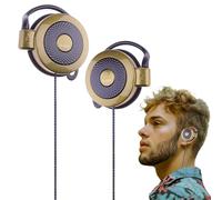 Auriculares Sports Stereo - Clip En Auriculares Con Cable, 3.5 Mm Sobre Para La Oreja | Abiertos De Estilo De Gancho Flexible Para El Senderismo Al Aire Libre Y Sesiones De Aco