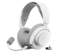SteelSeries Arctis Nova 3P Wireless Auriculares Gaming multiplataforma - App - Batería 40h - Controladores magnéticos de neodimio - 2,4 GHz/Bluetooth - Micro extraíble - PS5, PS4, PC, Switch -Blanco