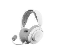 SteelSeries Arctis Nova 3P Wireless Auriculares Gaming multiplataforma - App - Batería 40h - Controladores magnéticos de neodimio - 2,4 GHz/Bluetooth - Micro extraíble - PS5, PS4, PC, Switch -Blanco