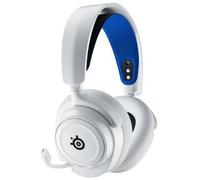 SteelSeries Arctis Nova 7P Wireless - Cascos PS5 Inalámbricos - Controladores magnéticos de neodimio - 2,4GHz + Bluetooth - 38h batería- Micro ClearCast Gen2 IA - PS5, PC, VR, móvil - Blanco