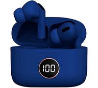 Auriculares Stereo Bluetooth Dual POD Earbuds LCD Cool Air Pro Azul