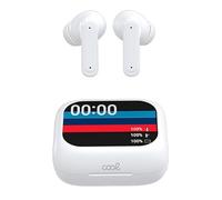 Auriculares Stereo Bluetooth Earbuds LCD Cool Ambient Blanco