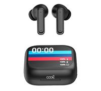 Auriculares Stereo Bluetooth Earbuds LCD Cool Ambient Negro
