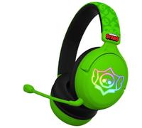 Auriculares Subsonic Brawl Stars Skull inalámbricos Bluetooth gaming verde