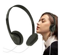 Auriculares Supra-ear retro,Casco retro Vintage Cassette Auriculares | Mini auriculares estéreo ligero para reproductor Discman teléfono móvil