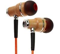 Auriculares Symphonized NRG 2.0 con cancelación de ruido, cable resistente, micrófono y construcción de madera naranja