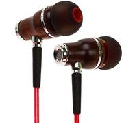 Auriculares Symphonized NRG 2.0 con cancelación de ruido, cable resistente, micrófono y construcción de madera rosso