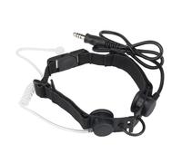 Auriculares tácticos de silicona de trigo para garganta y micrófono, auriculares de transmisión de sonido al vacío, tapones para los oídos para Walkie-Talkie, reducción de ruido al aire libre