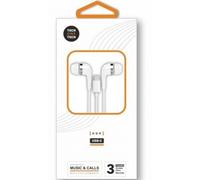 Auriculares Tech One Tech earTECH con cable USB-C para música y llamadas con micrófono, reducción de ruido y controles integrados blancos
