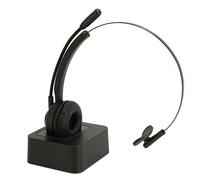 Auriculares Telefónicos Bluetooth Cómodo Diseño Inalámbrico con Micrófono Giratorio para Oficina y Trabajo Remoto Negro Un Oído