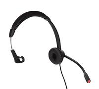 Auriculares Telefónicos RJ9 con Cancelación de Ruido, Diseño Cómodo con Cable para Servicio Al Cliente, Telemercadeo, Negro, 1 Pieza