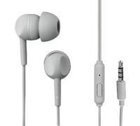 Auriculares Thomson 132481 con cable, conectividad 3,5 mm, para llamadas y música, gris