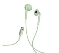 Auriculares TnB ESTYPEC2GN con cable USB-C, micrófono y control de volumen verdes