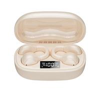 Auriculares Tooth 4 En 1 Mini Auriculares inalámbricos Verdaderos 5,3 Clip en conducción de Auriculares inalámbricos para Correr Pantalla Digital Auriculares Tooth Deporte (A, One Size)