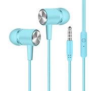 Auriculares tooth Deportivo Auriculares con de 3,5 mm Auriculares compatibles con dispositivos MP3 Se adapta a teléfonos internos Subwoofer All Jack Android Auriculares con tooth (Blue, One Size)