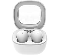 Auriculares Tooth Pareja Pantalla Digital Transparente Batería Auricular Reducción de Ruido Sonido Ultra Larga Resistencia Binaural Ultra Auriculares Tooth Compatible (White, 4.00)