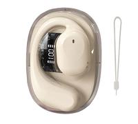 Auriculares Traductor de idioma en tiempo real - Traducción por conducción aérea Auriculares inalámbricos de oído abierto AI Alternativa ósea con reconocimiento de voz inteligente para negocios,