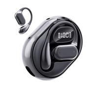 Auriculares traductores - Auriculares de lenguaje IA, estilo de gancho inalámbrico de reducción de ruido, ajuste estéreo ergonómico, pantalla de batería integrada, oficina, hogar, negocios, escuela